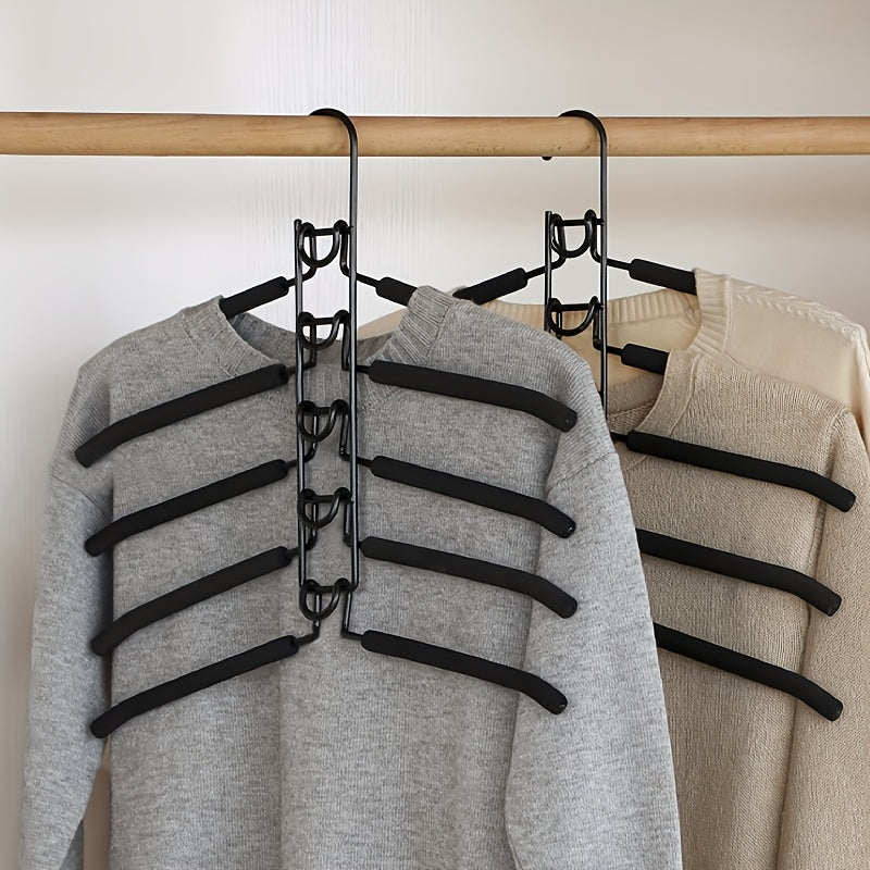 5-Pack Multi-Layer Metal Clothes Hangers