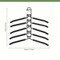 5-Pack Multi-Layer Metal Clothes Hangers