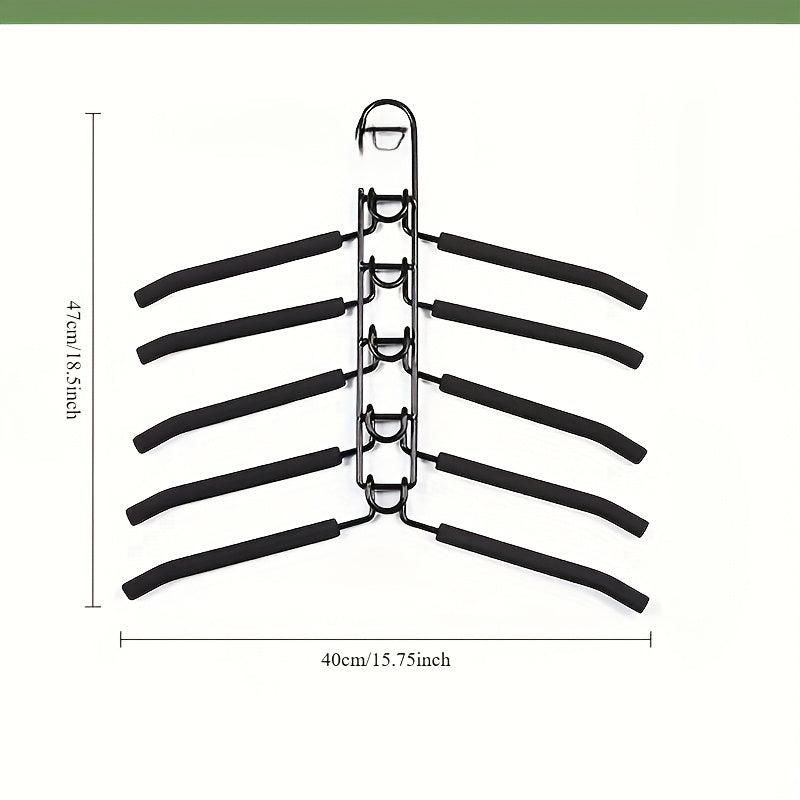 5-Pack Multi-Layer Metal Clothes Hangers