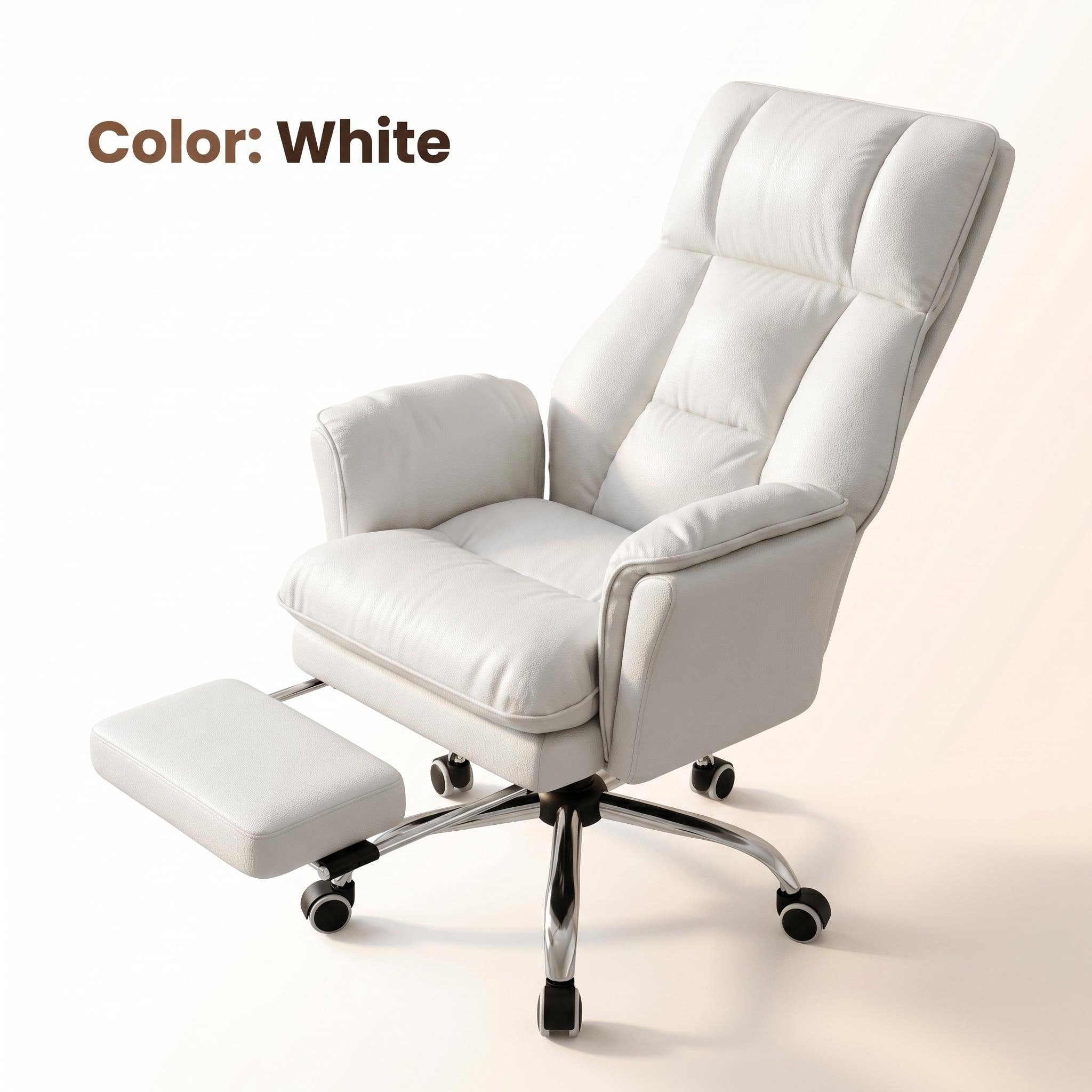 Heavy Duty 400LBS Office Chair, Ergonomic Design with Adjustable Arms & Footrest