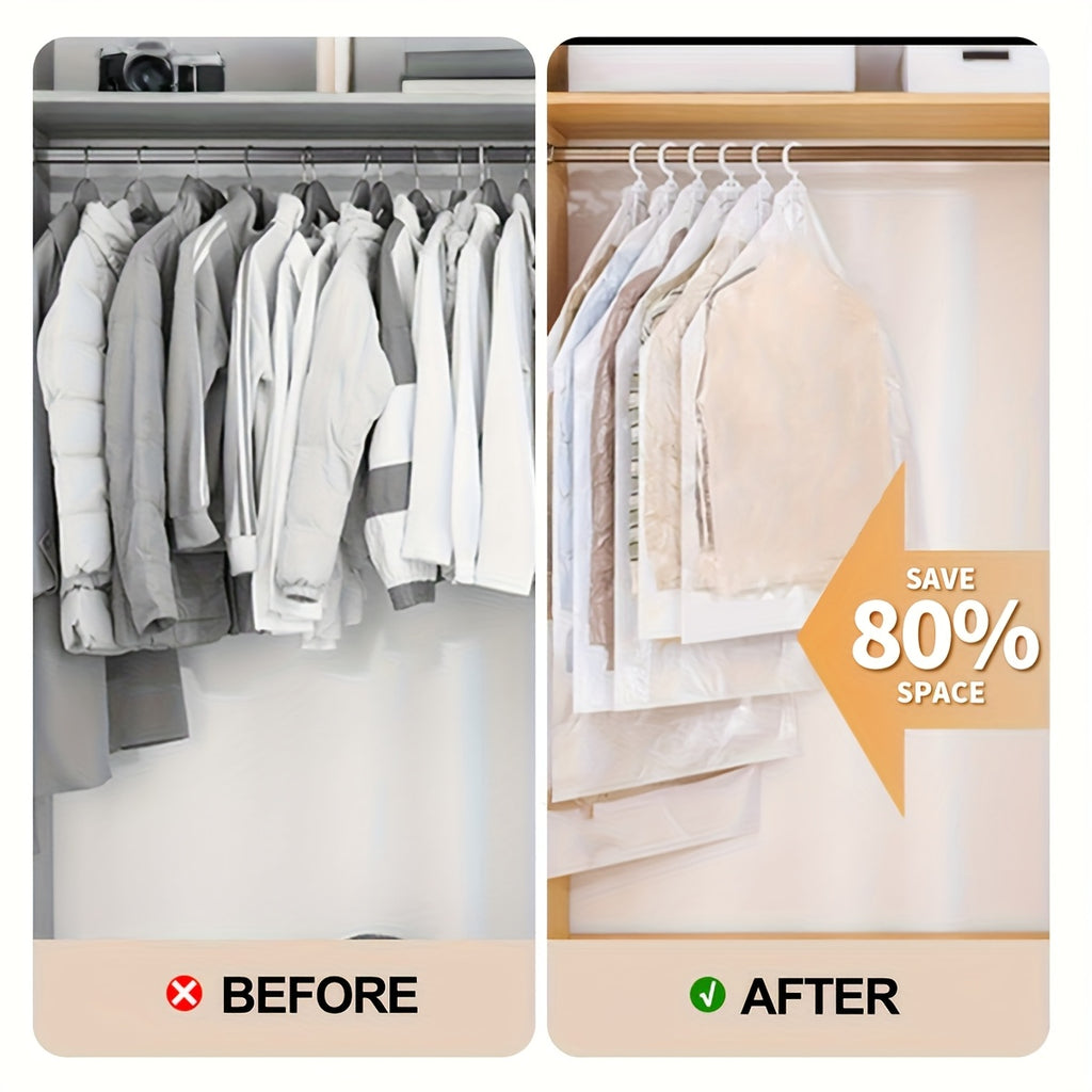 8Pcs Vacuum Storage Bags for Clothes & Suits
