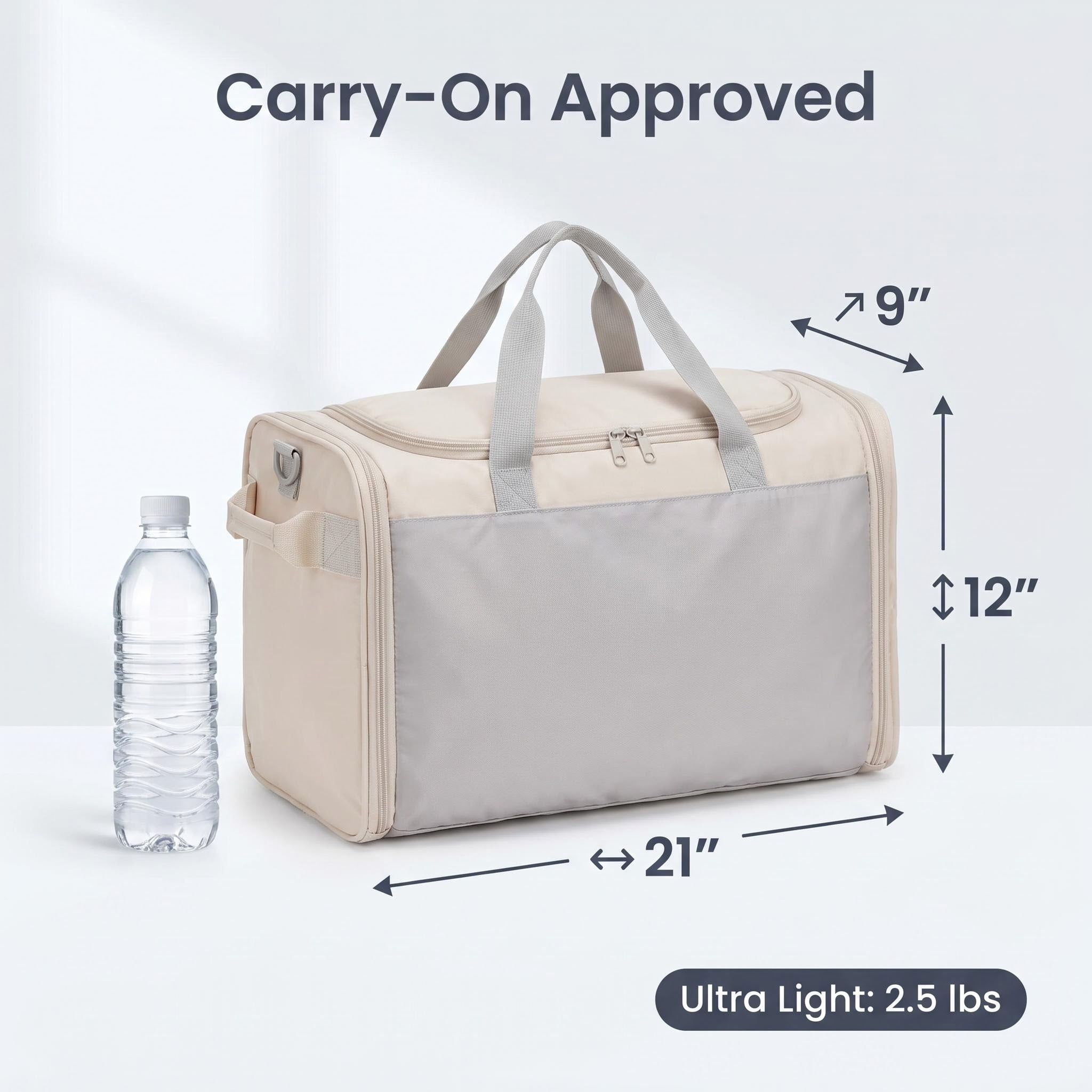 2-in-1 Convertible Garment Duffle Travel Bag, Water Resistant & Scratch Resistant Fabric, Hanging Suit Carry Bag for Business Trip, Weekend Getaway