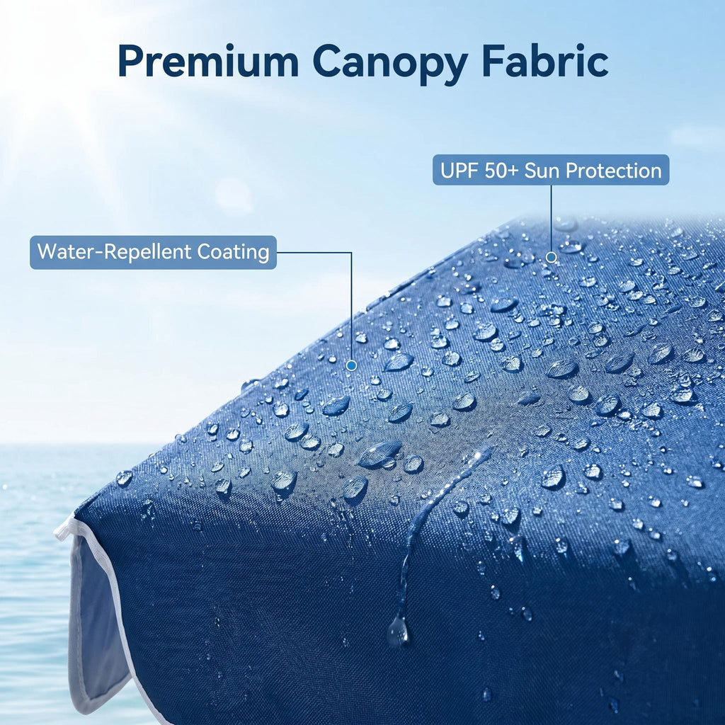 Anti-Tip Floating Base Pool Umbrella with UPF50+ UV Protection & Water Repellent Canopy, Stable Floating Sun Shade for Swimming Pool, Beach and Water Park Outdoor Use