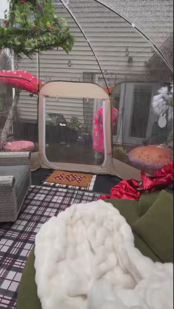 Pop-Up Bubble Tent with 360° Clear View, Ultra Spacious Weather-Resistant Outdoor Shelter for Backyard Parties, Stargazing & Relaxation